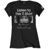 Billede af John Lennon Listen Lady T-shirt til kvinder