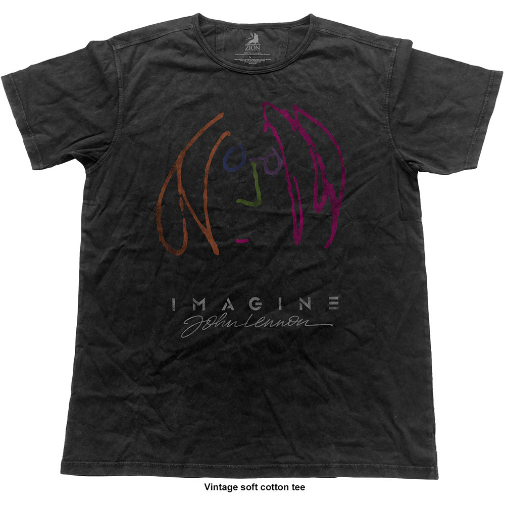 Billede af John Lennon Self Portrait Vintage T-shirt