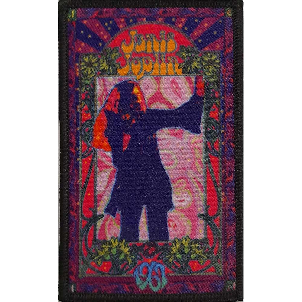 Janis Joplin: Floral Flame Standard Patch
