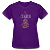 Billede af James Taylor 2018 Tour Flower Guitar T-shirt til kvinder