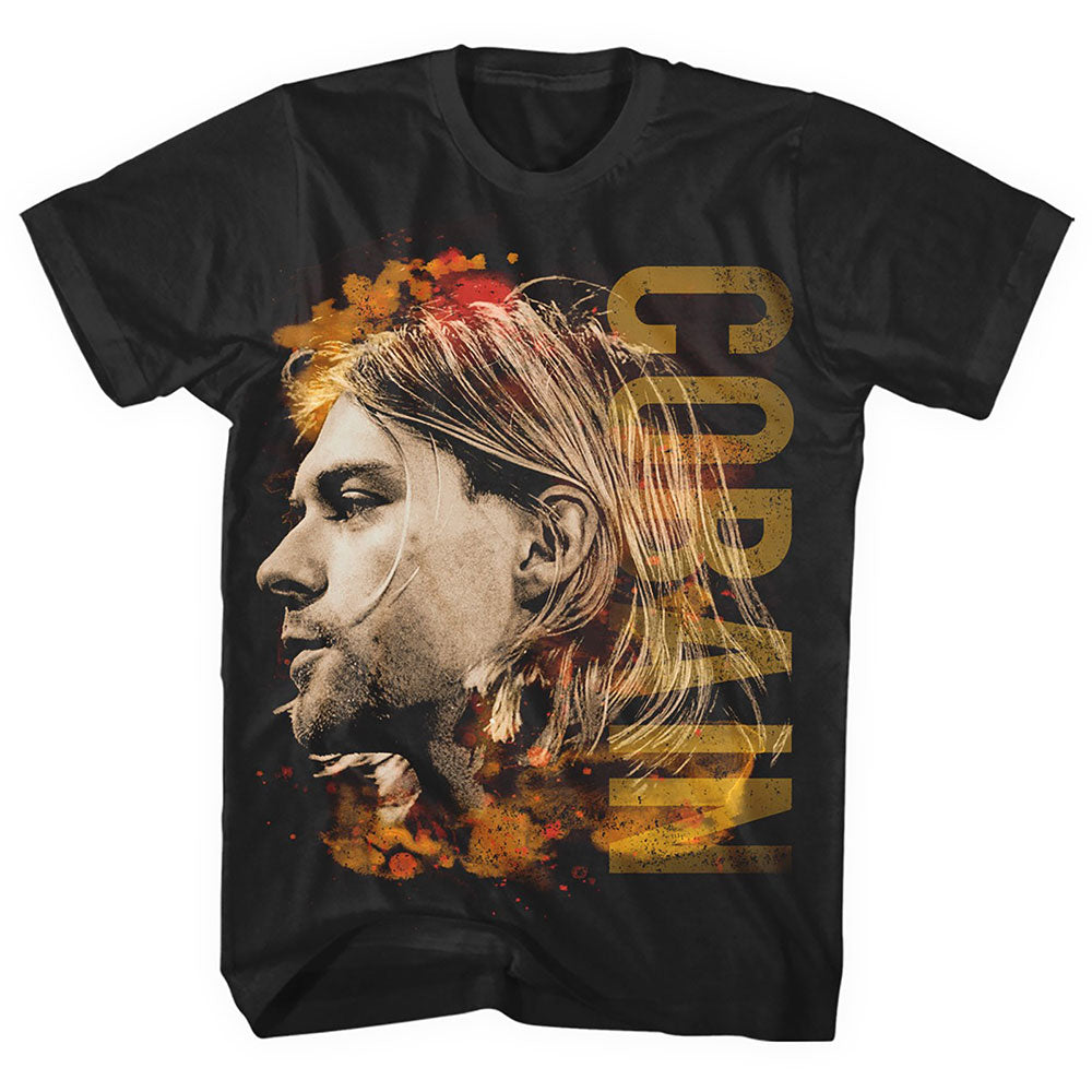 Kurt Cobain: Coloured Side View T-Shirt