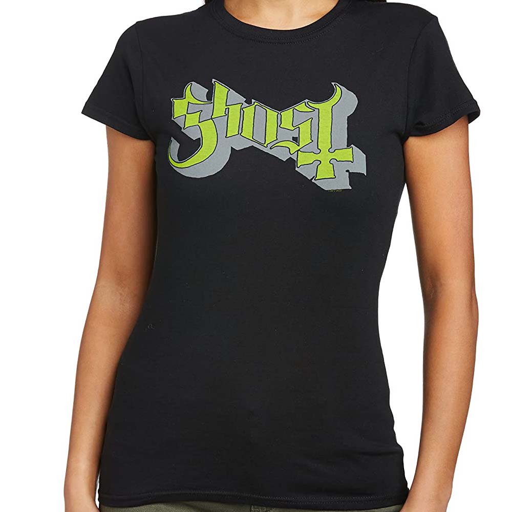 Billede af Ghost Green/Grey Keyline Logo T-shirt til kvinder