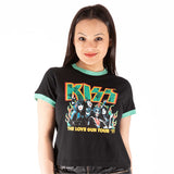 KISS: St Paddy's Ringer Crop Top (Kvinder)