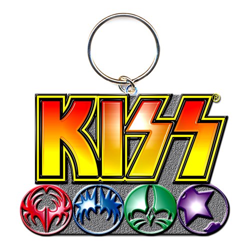 Billede af KISS Logo & Icons Nøglering