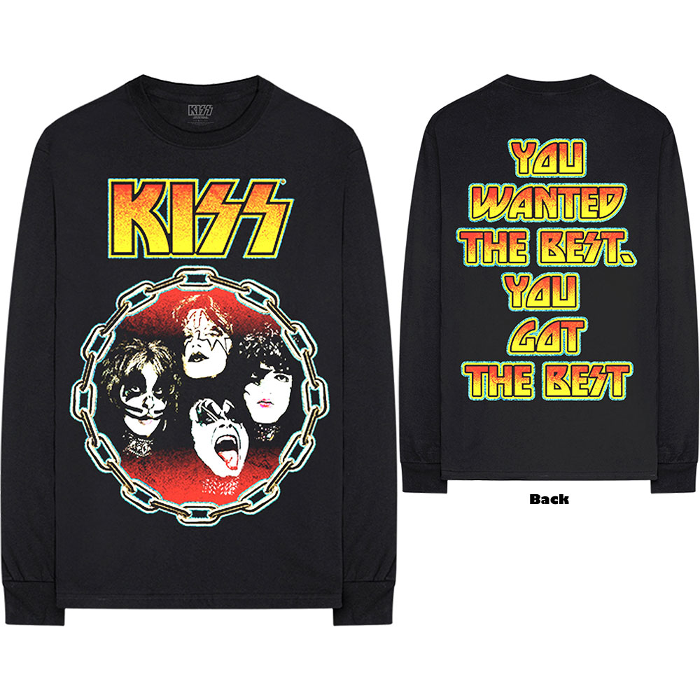 Billede af KISS You Wanted The Best Langærmet t-shirt