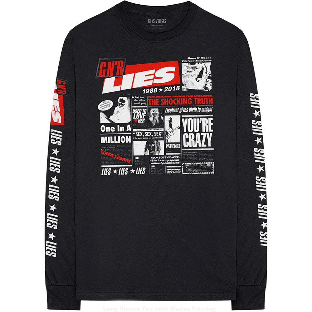 Billede af Guns N' Roses Lies Cover Langærmet t-shirt