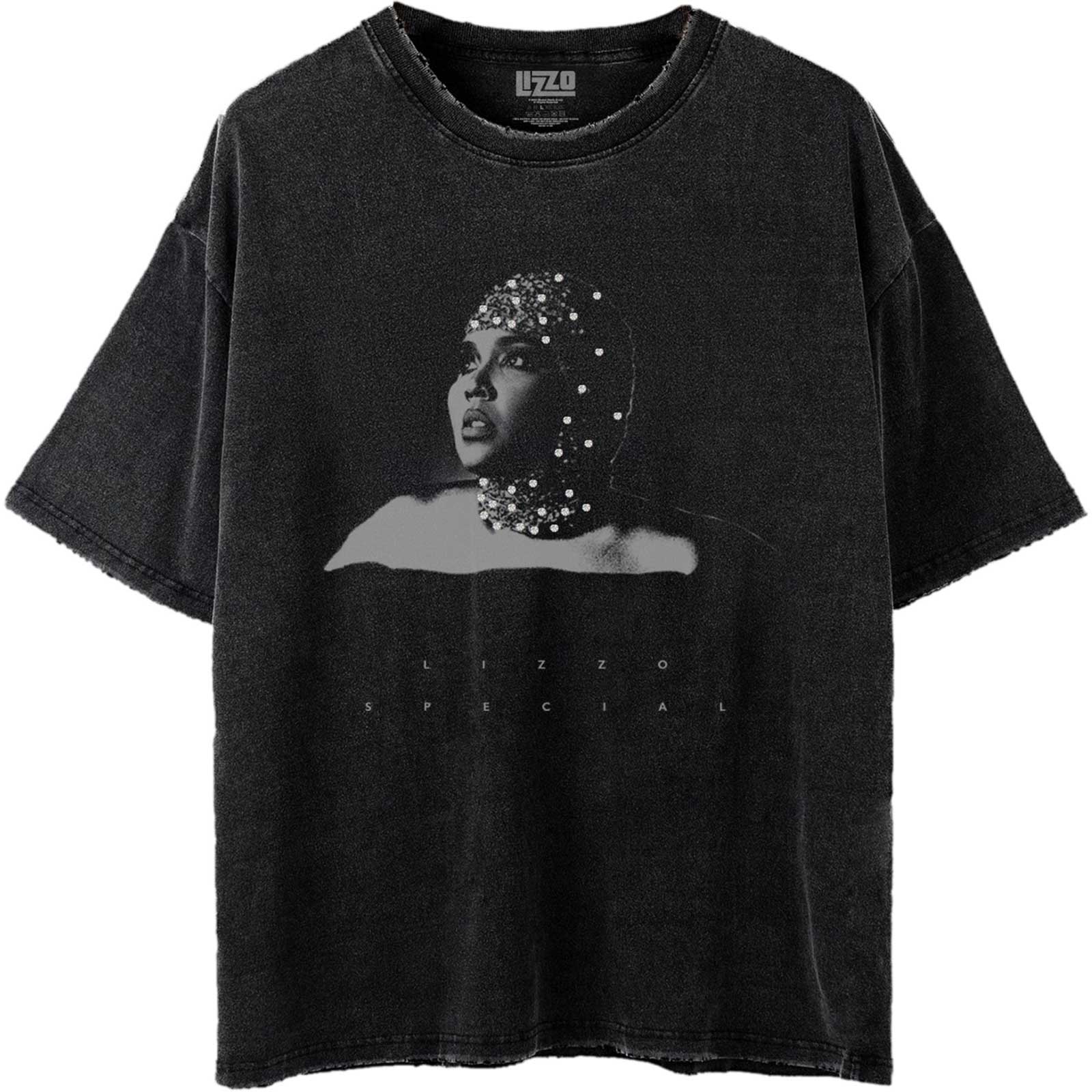 Lizzo: Special B&W Photo T-Shirt (Dye Wash)