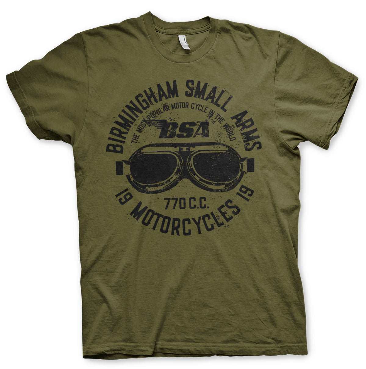 Billede af BSA, B.S.A.: Birmingham Small Arms Goggles T-Shirt