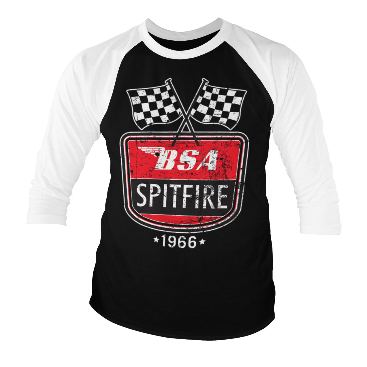 Billede af BSA, B.S.A.: Spitfire 1966 Raglan 3/4 Sleeve T-Shirt