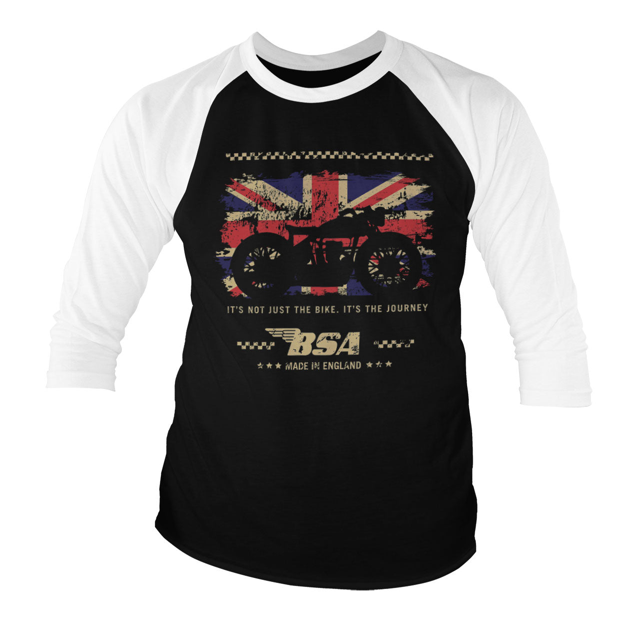 Billede af BSA, B.S.A.: Motor Cycles - The Journey Raglan 3/4 Sleeve T-Shirt