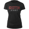 Billede af Led Zeppelin Logo & Symbols T-shirt til kvinder