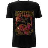 Led Zeppelin, Black Flames T-shirt