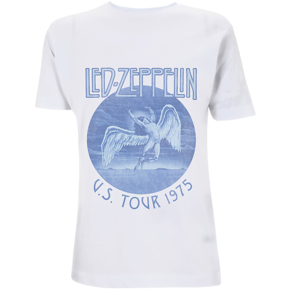 Led Zeppelin: Tour '75 Blue Wash T-Shirt