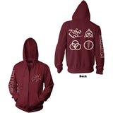 Led Zeppelin: Symbols Zipped Hoodie