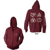 Led Zeppelin: Symbols Zipped Hoodie