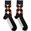 Madness: Crown & M Brown Diamond Ankle Socks