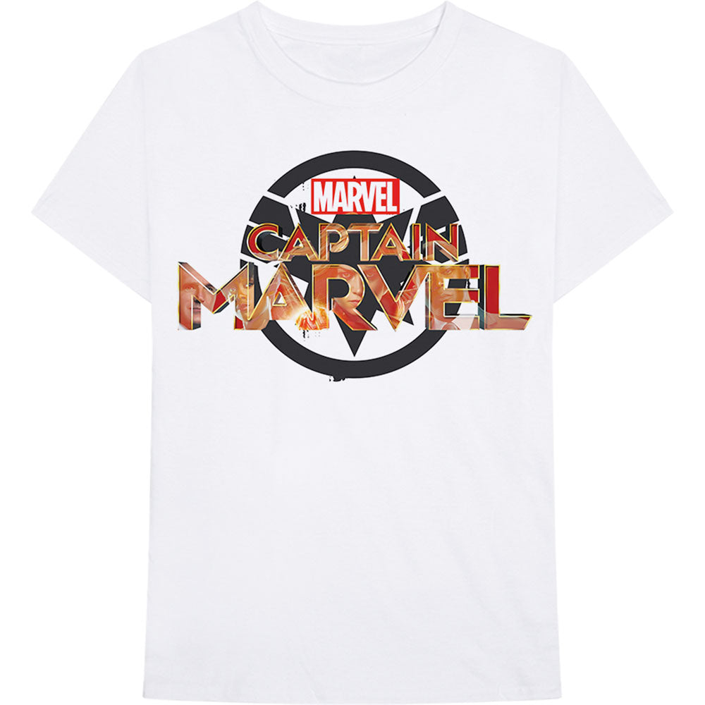 Billede af Marvel Comics Captain Marvel New Logo T-shirt