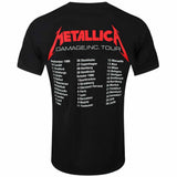 Billede af Metallica Master of Puppets European Tour '86. T-shirt back