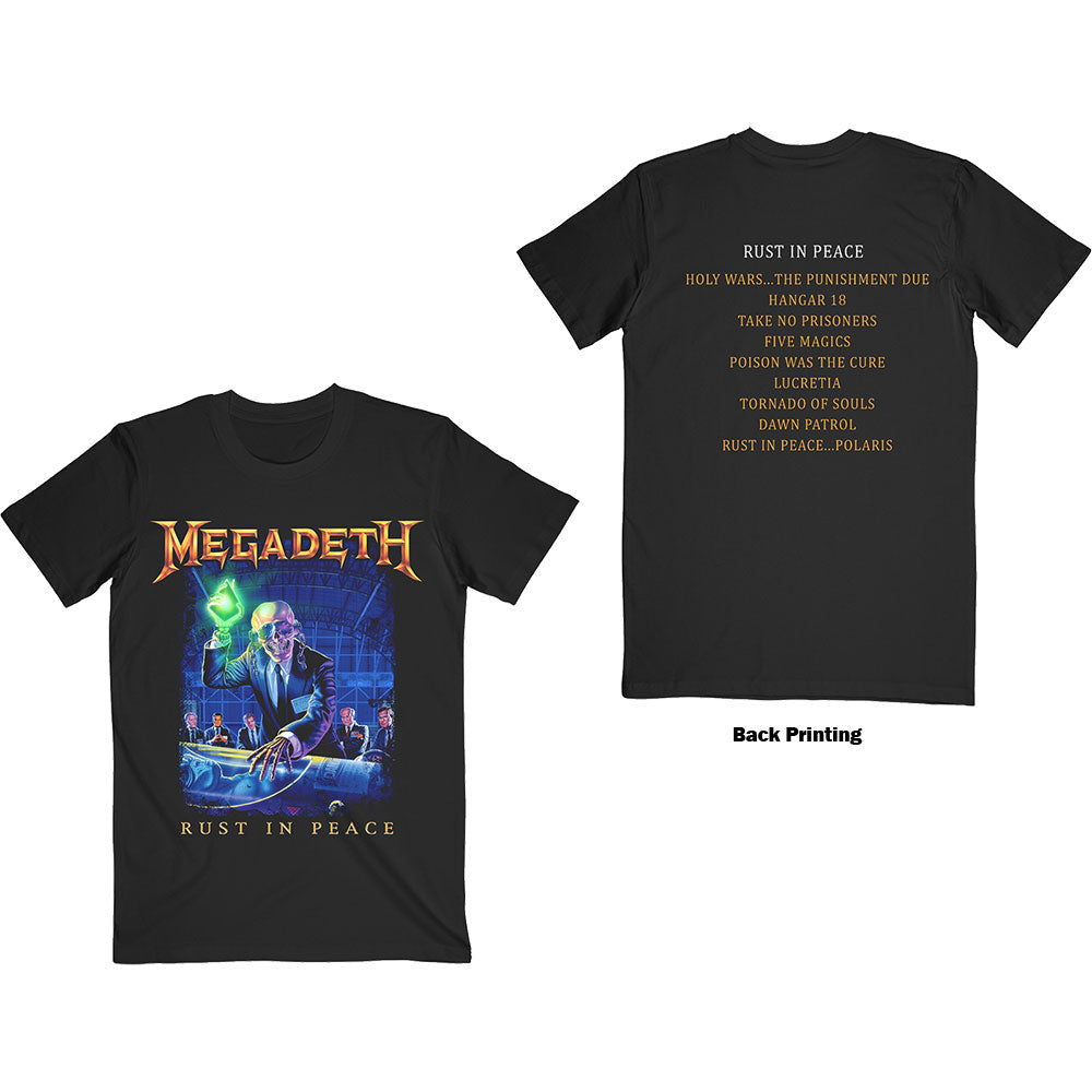 Megadeth, Rust In Peace Tracklist T-shirt