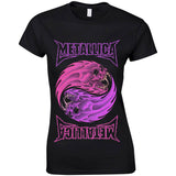 Metallica: Yin Yang Purple T-Shirt (Kvinder)