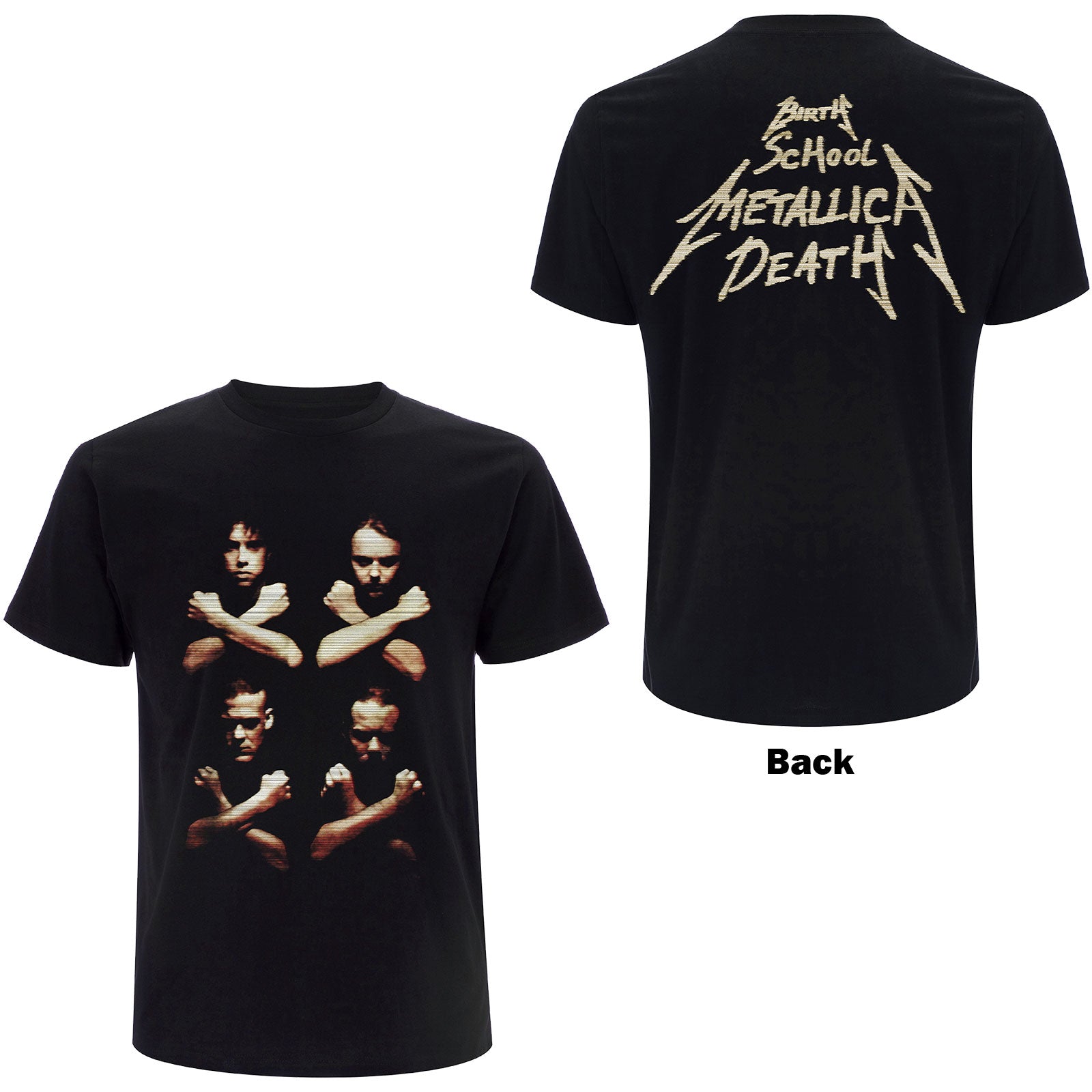 Metallica: Birth Death Crossed Arms T-Shirt (Back Print)