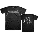Metallica: 40th Anniversary Songs Logo T-Shirt