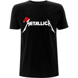 Metallica: Santa Hat Logo T-Shirt
