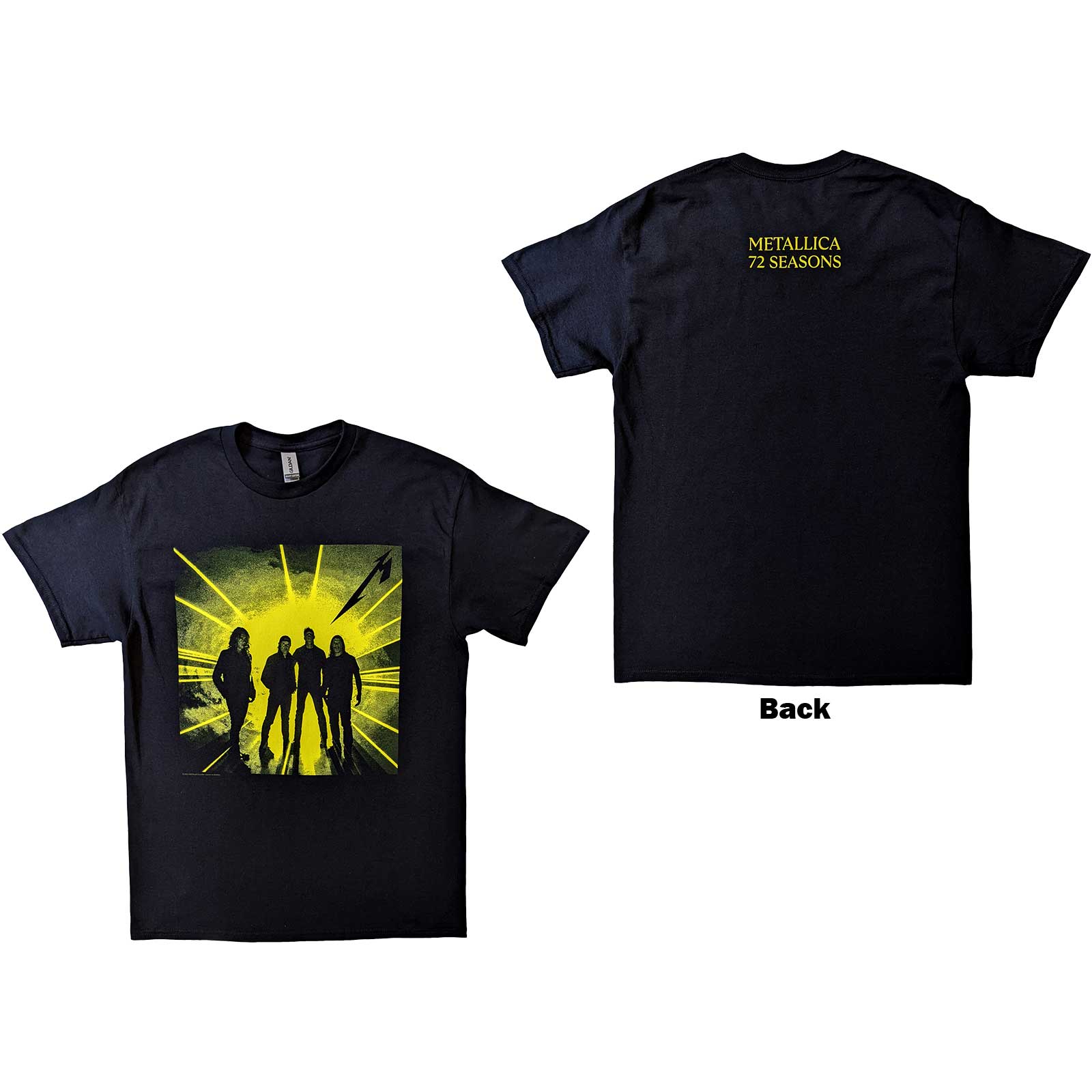 Metallica: 72 Seasons Burnt Strobe T-Shirt (Back Print)