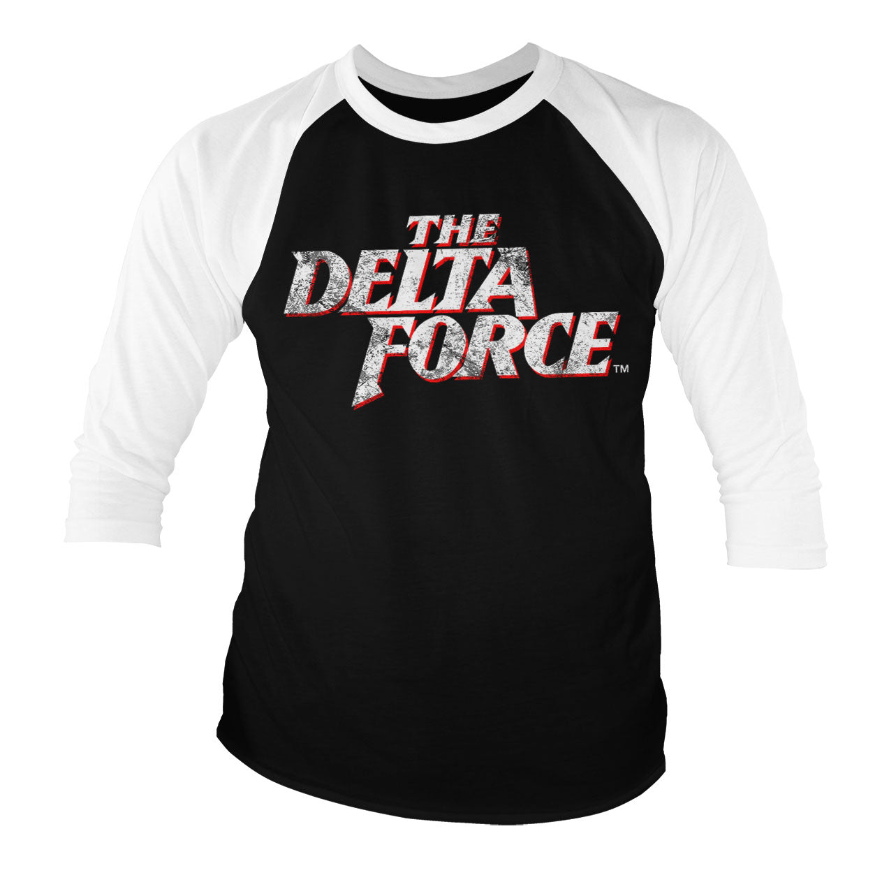 Billede af Delta Force, Delta Force: The Delta Force Washed Logo Raglan 3/4 Sleeve T-Shirt