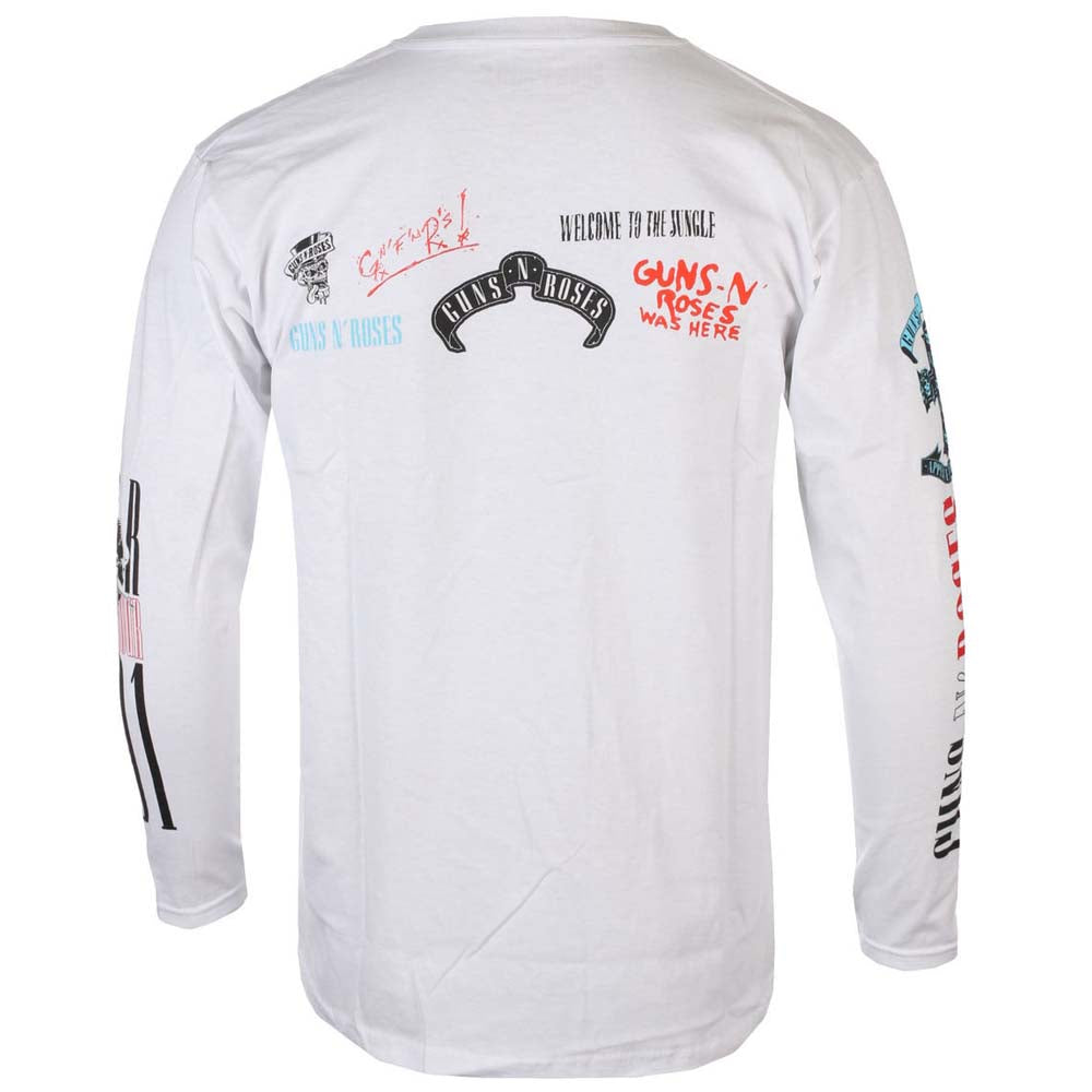 Billede af Guns N' Roses Motorcross Logo Langærmet t-shirt back