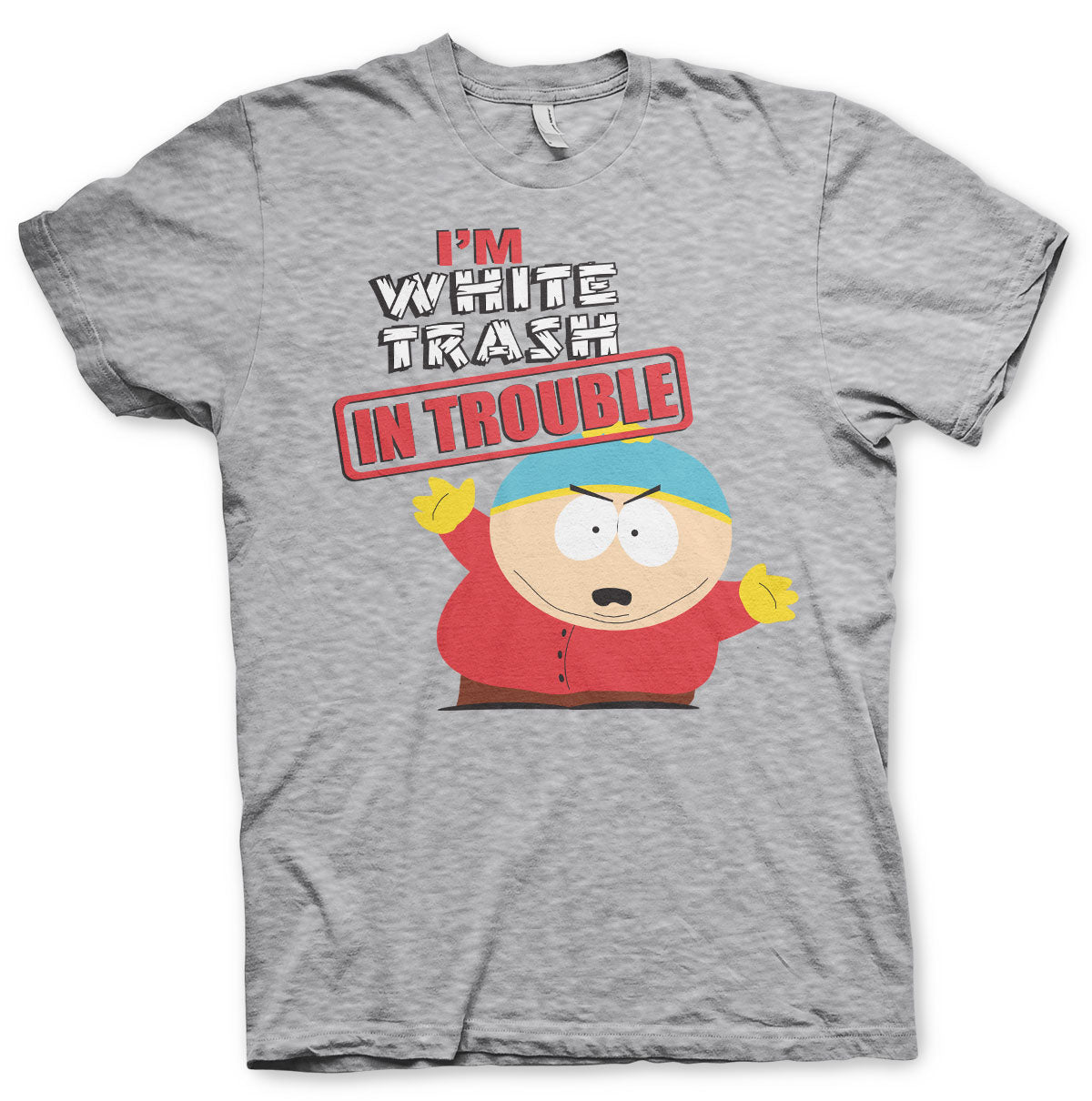 Billede af South Park: I'm White Trash In Trouble T-Shirt