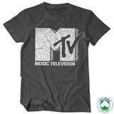 Billede af MTV, MTV: Cracked Logo Organic T-Shirt
