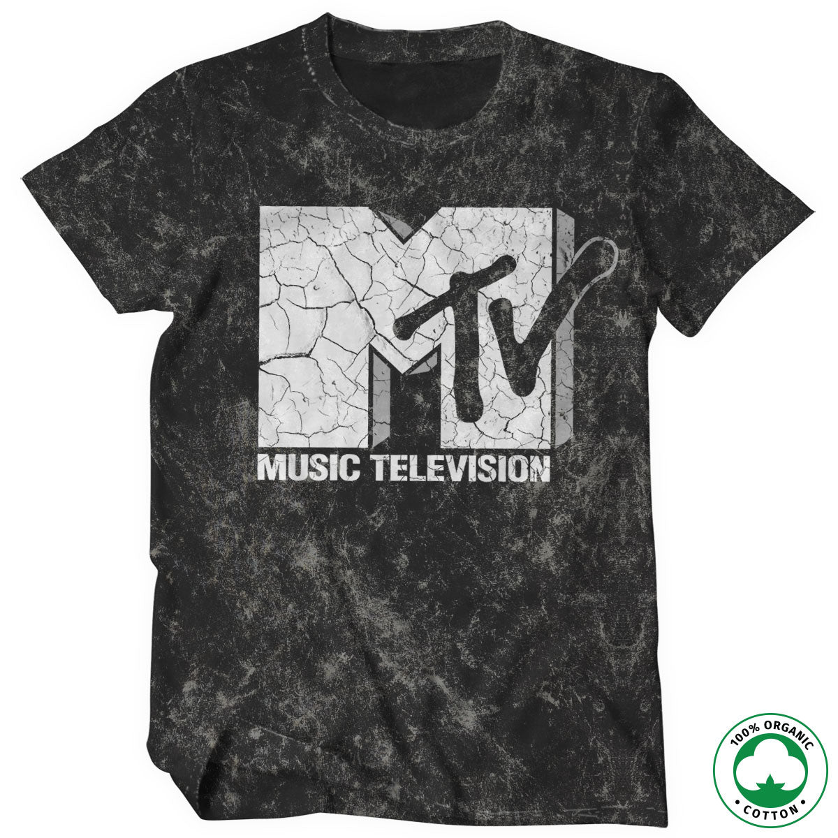 Billede af MTV, MTV: Cracked Logo Organic T-Shirt