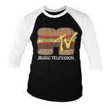 Billede af MTV, MTV: Hamburger 3/4-ærmet Raglan T-Shirt