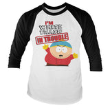 Billede af South Park: I'm White Trash In Trouble Langærmet Raglan T-Shirt