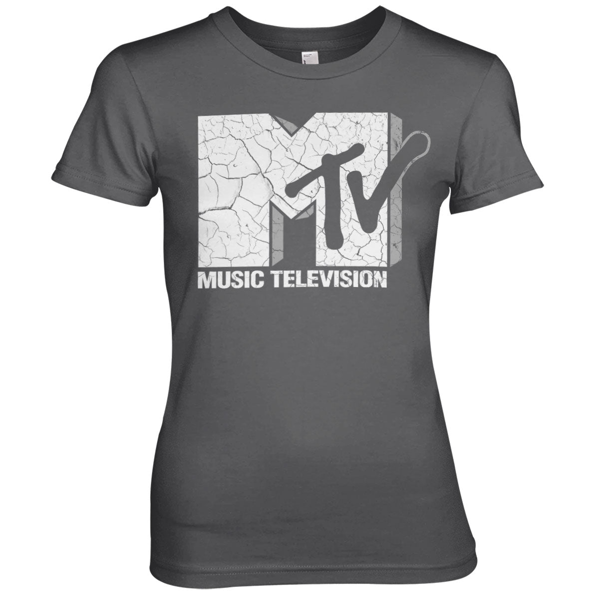 Billede af MTV, MTV: Cracked Logo T-Shirt (Kvinder)