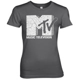Billede af MTV, MTV: Cracked Logo T-Shirt (Kvinder)