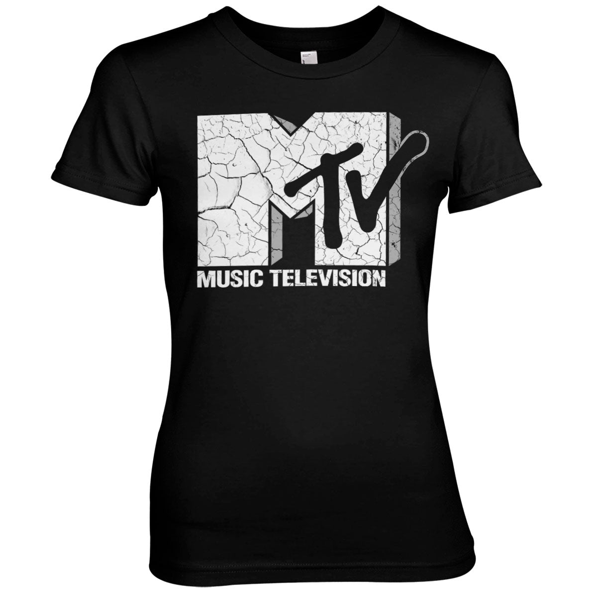 Billede af MTV, MTV: Cracked Logo T-Shirt (Kvinder)