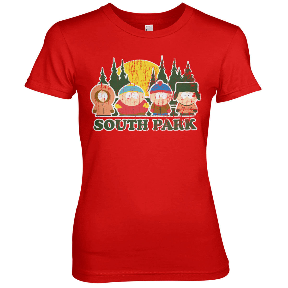 Billede af South Park: Distressed T-Shirt (Kvinder)