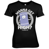 Billede af South Park: Towelie - Wanna Get High T-Shirt (Kvinder)