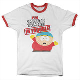 Billede af South Park: I'm White Trash In Trouble Ringer T-Shirt