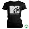 Billede af MTV, MTV: Cracked Logo Organic T-shirt (Kvinder)