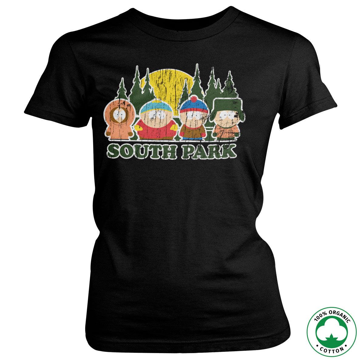 Billede af South Park: Distressed Organic T-shirt (Kvinder)
