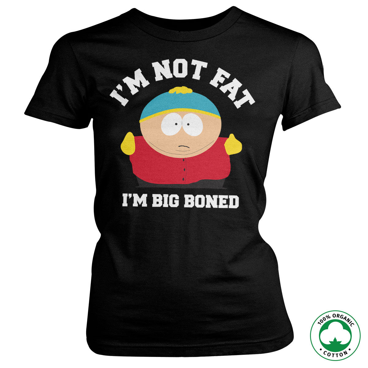 Billede af South Park: I'm Not Fat - I'm Big Boned Organic T-shirt (Kvinder)