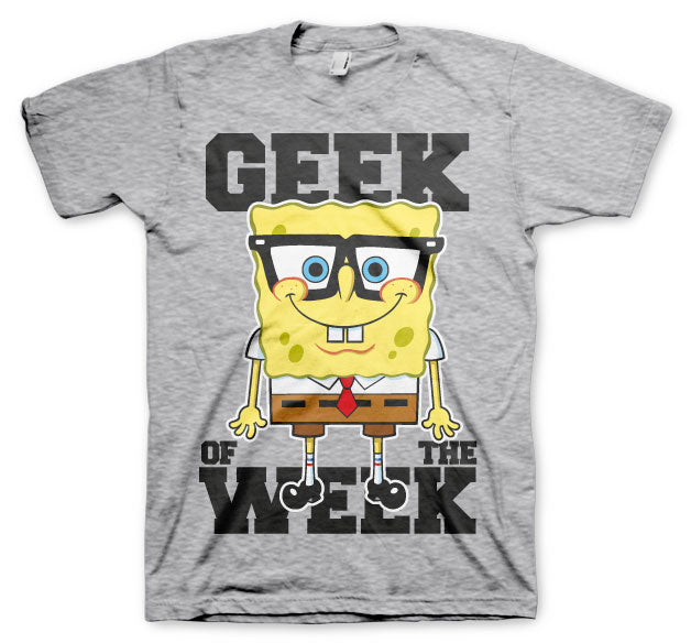 Billede af Svampebob Firkant, Svampebob: Geek Of The Week T-Shirt