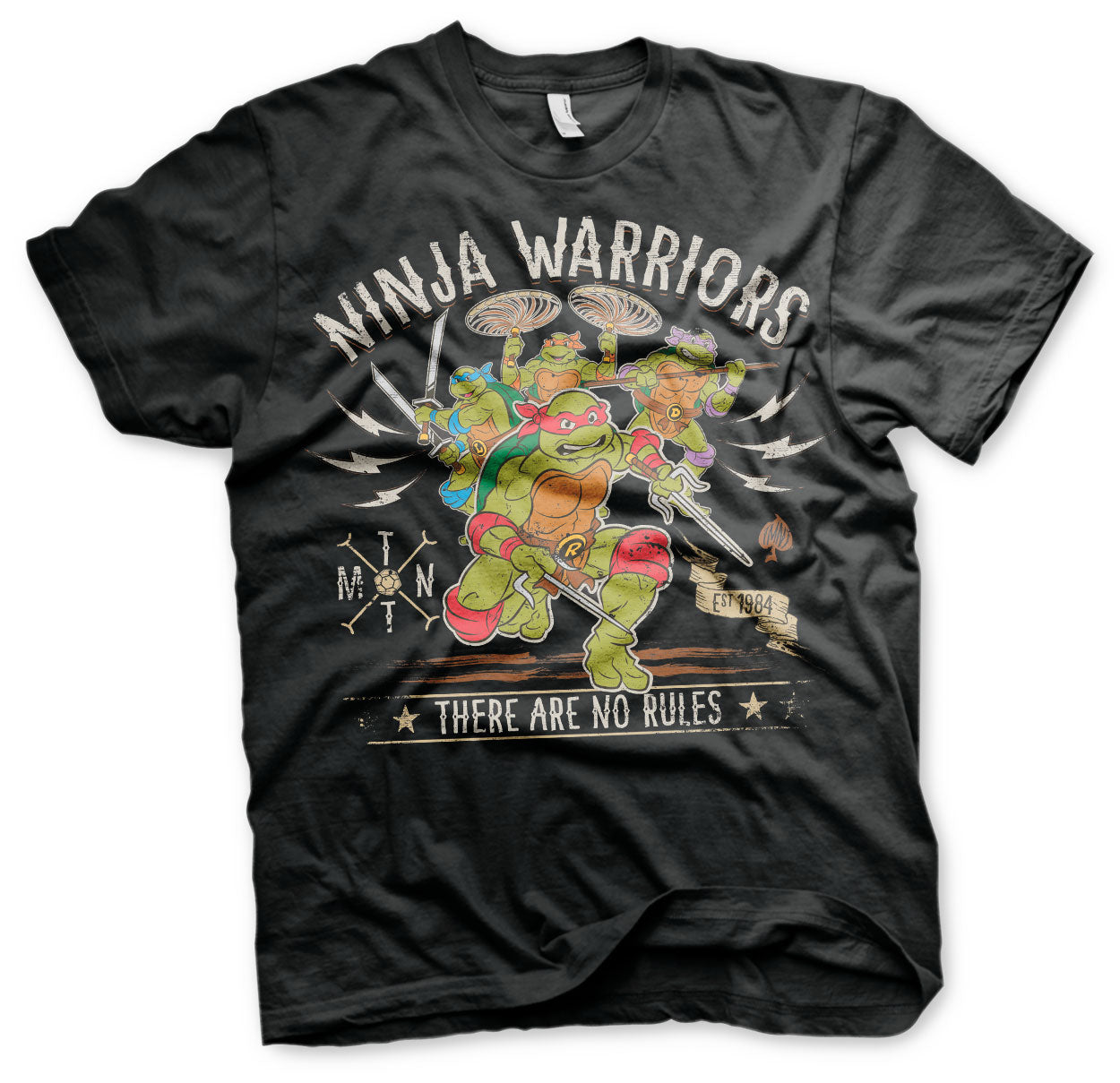 Billede af Ninja Turtles, Ninja Warriors - No Rules T-Shirt
