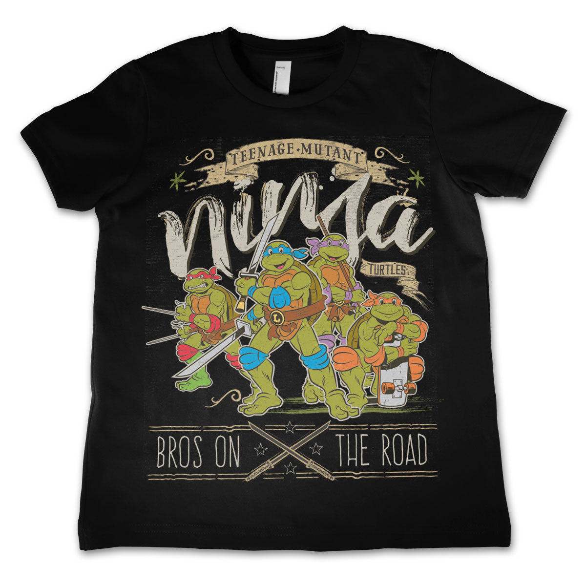 Billede af Ninja Turtles, Bros On The Road T-Shirt (Børn)