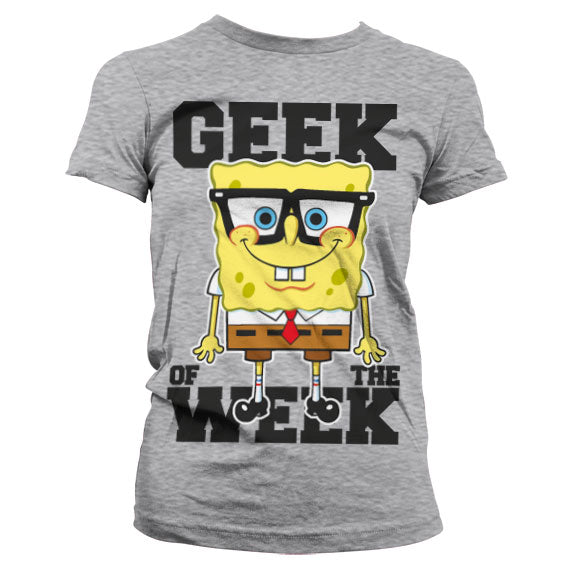 Billede af Svampebob Firkant, Svampebob: Geek Of The Week T-shirt (Kvinder)