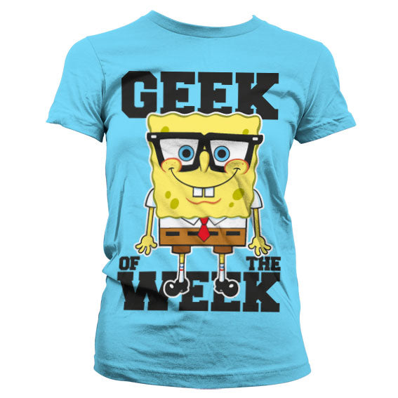 Billede af Svampebob Firkant, Svampebob: Geek Of The Week T-shirt (Kvinder)