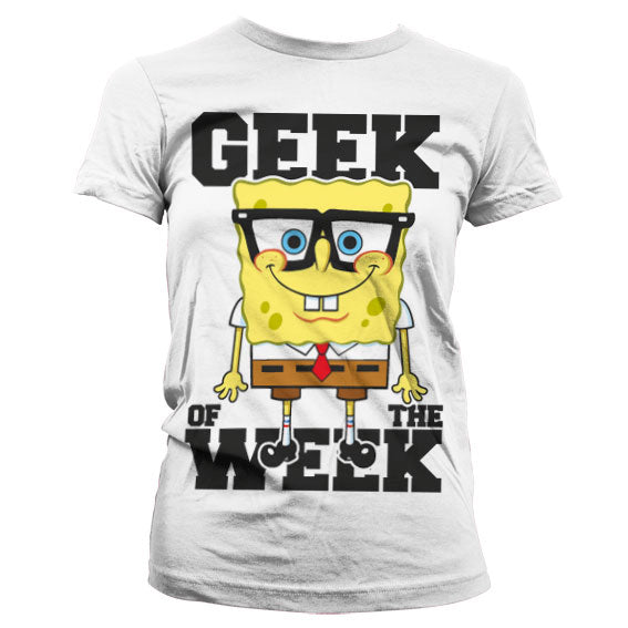 Billede af Svampebob Firkant, Svampebob: Geek Of The Week T-shirt (Kvinder)